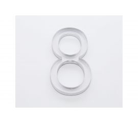 Цифра дверная 8 Brante LOFT 60 мм матовый хром 150187 