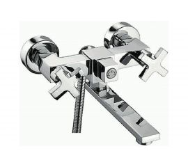 Смеситель для ванны LEDEME короткий излив крест керамика L3184 806002 