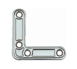 Мебельный плоский уголок ALDEGHI LUIGI SPA 50х50х15 мм, нержавеющая сталь 153IN55 