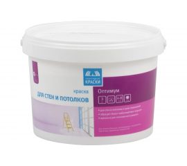 Краска для стен и потолков Ленинградские краски в/д оптимум 3 кг 19007 