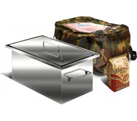 Коптильня из нержавеющей стали 1.5мм AISI 430 Ольховый дым Универсал КУ-12 