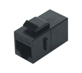 Проходной адаптер RJ-45(8P8C) Hyperline CA2-KJ-C5E-BK (coupler), формата Keystone Jack, 444914 