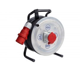 Удлинитель на катушке ЭНАРГИТ 380 Вольт МК1 кг 5*2,5 40 метров 1 розетка ip44 тип МК1-525-40К-3801-44 