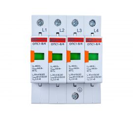 Разрядник TDM ОПС1-B 4Р 30kA 400B 60kA SQ0201-0004 