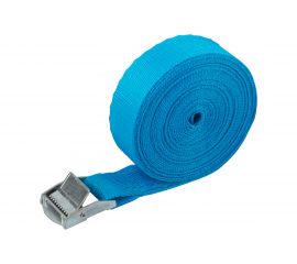 Ремень для крепления груза FIT пряжка с фиксатором, лента 25 мм x 5 м, 250 кг 64914 