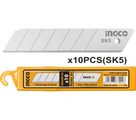 Лезвия для ножа (10 шт; 18х100 мм) INGCO HKNSB181 