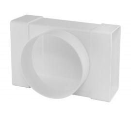 Тройник-соединитель прямоугольного воздуховода с круглым 60х120/100 мм TDM SQ1807-1759 