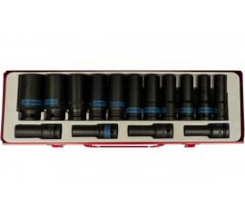 Набор ударных глубоких торцевых головок KING TONY 1/2 шестигранные 10-32 мм 15 шт 4415MP03 