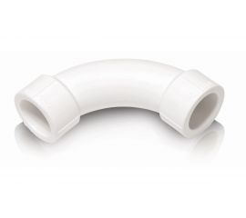 Уголок-отвод Blue Ocean полипропиленовый, плавно-загнутый 90 град - 40 PPRF/90LE(W)-40 