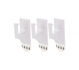 Самоклеящиеся крючки Park ABS-пластик, 2.5х4.5 см, 3 шт. 008079 