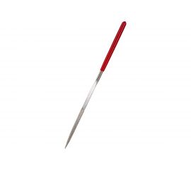 Алмазный надфиль CNIC трехгранный L160x4 с обрезиненной ручкой 25132 