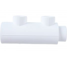 Коллектор Blue Ocean полипропилен, 2 отвода - 32х20х2 осевое - 57 мм PPRF/FCEUM-01(W)-32х20х2 