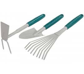 Садовый набор RACO: совок 4207-53481, мотыжка-53486, грабли веерные-53492 4225-53/477 