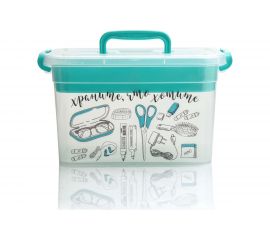 Контейнер для хранения Полимербыт ВАЖНЫЕ МЕЛОЧИ 6,5 л с вкладышем 310х200х180 63280902 