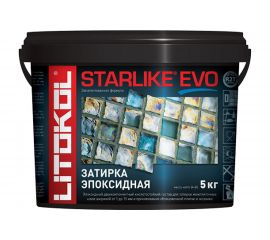 Эпоксидный состав для укладки и затирки мозаики LITOKOL STARLIKE EVO S.140 NERO GRAFITE 485190004 
