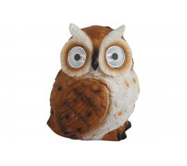 Садовый светильник ЭРА ERAFYS0111 Филин, рыжий, на солнечной батарее Б0044843 