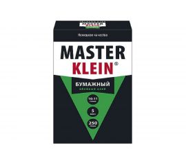Обойный клей для бумажных обоев Master Klein 250 гр жест. пачка 11605689 