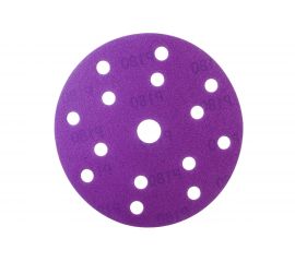 Круг шлифовальный Purple PP627 (150 мм; 15 отверстий; Р180; 100 шт) Hanko PP627.150.15.0180 
