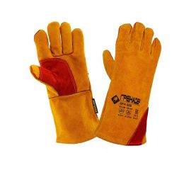 Спилковые краги ГРЕНАДЕР желтые, размер 12 кра00812 