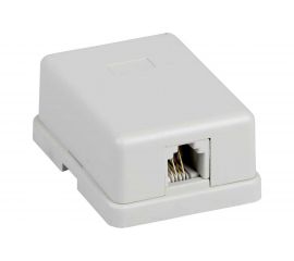 Настенная розетка IEK ITK RJ12, категория 3 UTP, 1-порт CS2-3C3U-12 