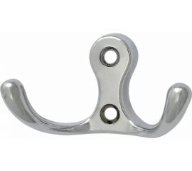 Крючок-вешалка НОРА-М № 9 2-х рож. хром 14311 