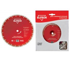 Диск алмазный сегментный по граниту и бетону (350х25.4 мм) ELITECH 1110.007000 