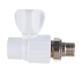 Шаровой кран для радиатора Политэк прямой ПП 20х1/2 9910012012 