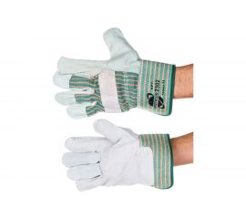 Комбинированные перчатки ARCTICUS серые, спилок КРС ВС кл, х/б подкладка, крага 2302-111 