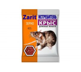 Средство от крыс и мышей Zarit зерно ИСТРЕБИТЕЛЬ ЗООКУМАРИН+ 400 г 129194 