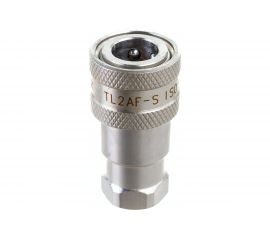 Соединение быстроразъемное серия А ISO 7241-A (1/4; розетка; нержавеющая сталь 304) TITAN LOCK TL2AF-S 