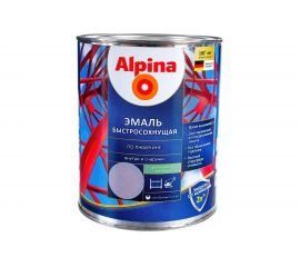 Эмаль по ржавчине ALPINA (быстросохнущая; RAL 7040; 0.75 л) 948104268 