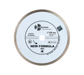 Диск алмазный отрезной Сплошной New Formula (250х25.4 мм) TRIO-DIAMOND W407 
