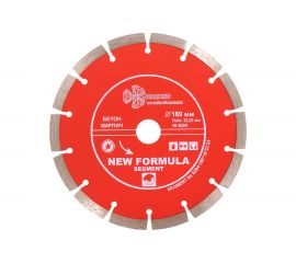 Диск алмазный отрезной Сегментный New Formula (180х22.23 мм) TRIO-DIAMOND S204 