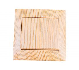 1-клавишный выключатель TDM 10А сосна Лама SQ1815-0301 