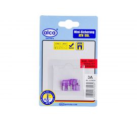 Флажковый предохранитель Alca мини 3 A, 5 шт в блистере 670030 