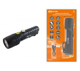 Фонарь TDM автомоб. универс., 6 Вт CREE+3 Вт COB,1x18650 2200 мА*ч, магн., стропорез, SQ0350-0058 