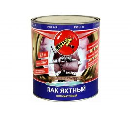 Яхтный лак Poli-R (полуматовый; 2.5 л) 11806 