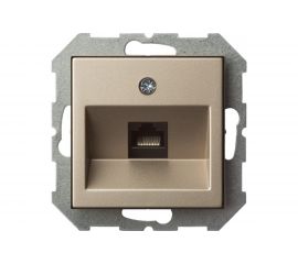 Розетка для интернета LIREGUS Эпсилон IKL-001-01 E/Ch шампань без рамки 28-316 