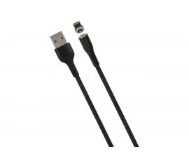 Дата-кабель USAMS SJ333 USB - Lightning, Магнитный кабель, черный SJ333USB01 УТ000020305 