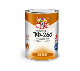 Эмаль для пола OLECOLOR ПФ-266 красно-коричневый, 5 кг 4300002477 