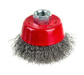 Щетка чашечная 65 мм, М14, витая проволока для УШМ INTERTOOL BT-1065 