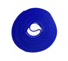 Лента (липучка) в рулоне Hyperline WASNR-5x16-BL ширина 16 мм, длина 5 м, синяя 401609 