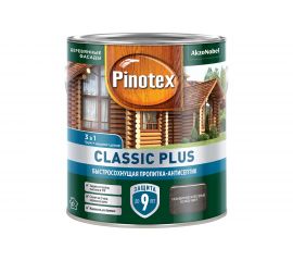 Быстросохнущая пропитка-антисептик 3в1 PINOTEX CLASSIC PLUS (скандинавский серый; 2.5 л) 5479961 