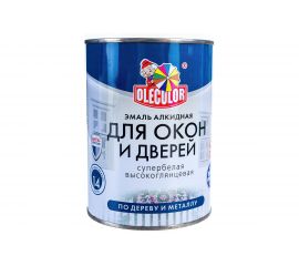 Эмаль для окон и дверей OLECOLOR белый, 0.9 кг 4300001301 