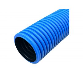 Гофрированная труба Промрукав двустенная ПНД жесткая тип 750 SN19 синяя д90 6 м PR15.0074 