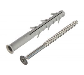 Дюбель рамный с шурупом 50 шт. (10х100 мм; PZ; ТФ5) Зубр 4-301455-10-100 