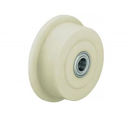 Колесо из блочного полиамида одноребордное (62 мм; 220 кг; подшипник скольжения) КубаньЛитМаш FBP 50S 