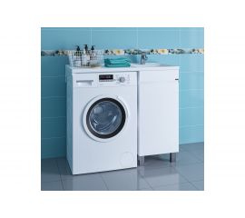 СаНта Тумба под умывальник над стиральной машиной напольная Марс 38 под умывальник Лидер 1000 700221 