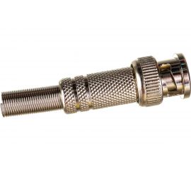 Разъем BNC ЭРА Simple RSBNC02 штекер, под винт, с пружиной, металл Б0048313 