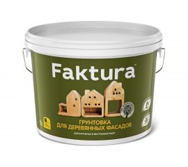 Антисептическая грунтовка для деревянных фасадов FAKTURA ведро 9 л О02706 